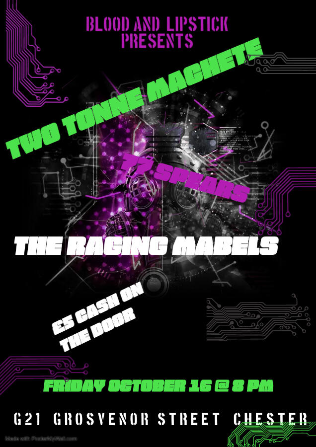 Two Tonne Machete - 77 Spears - Raging Mabels